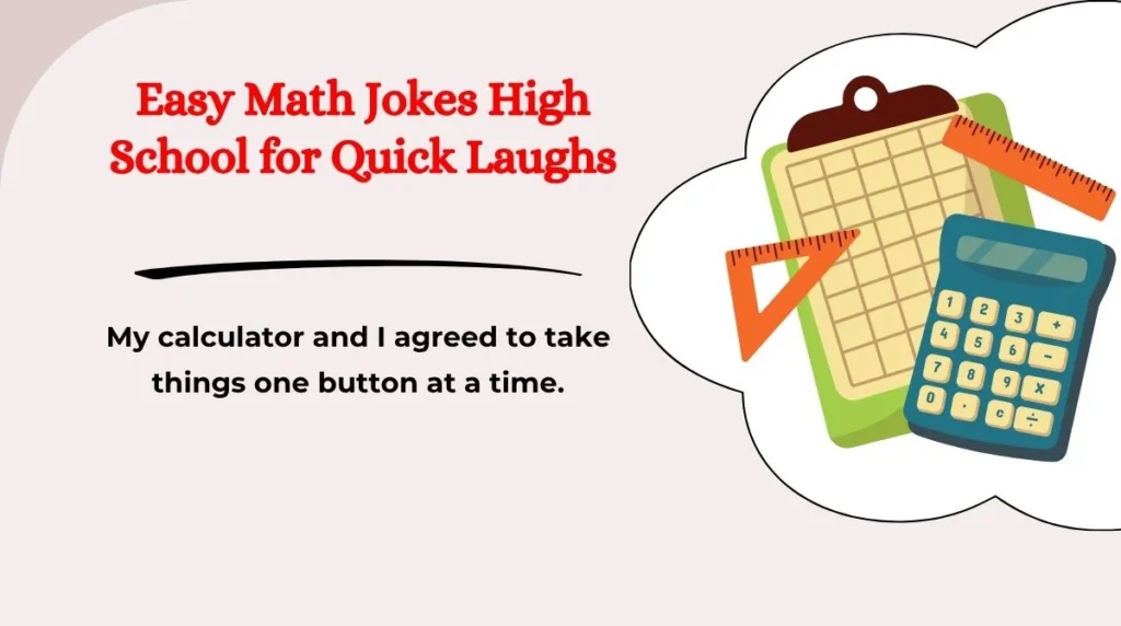 Easy Math Jokes High School for Quick Laughs