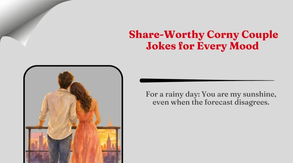 Share-Worthy Corny Couple Jokes for Every Mood 🌍
