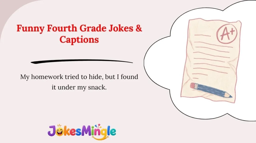 Funny Fourth Grade Jokes & Captions 😂
