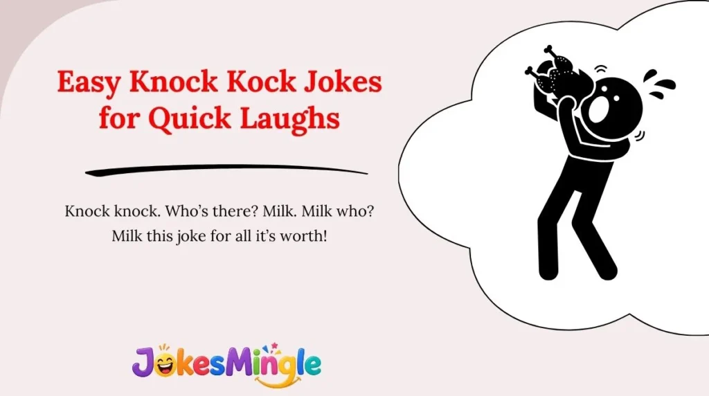 Easy Knock Kock Jokes for Quick Laughs