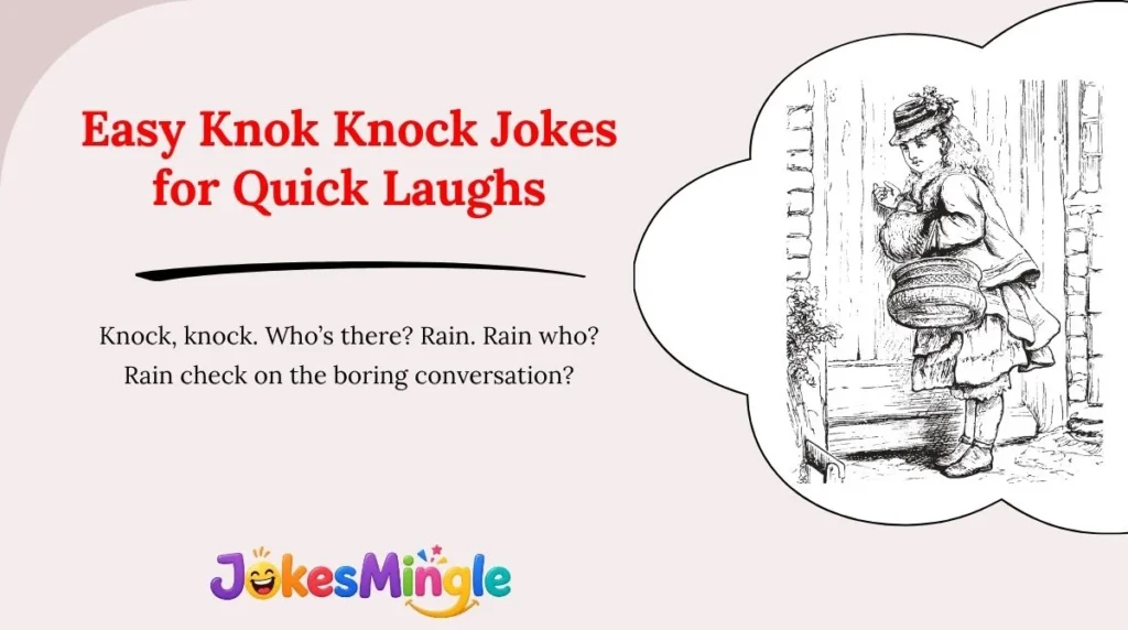 Easy Knok Knock Jokes for Quick Laughs