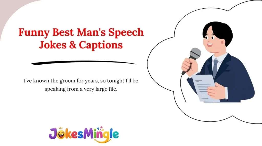 Funny Best Man's Speech Jokes & Captions 😂