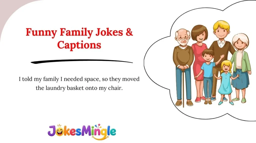 Funny Family Jokes & Captions 😂