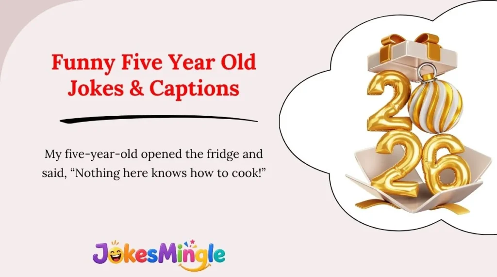 Funny Five Year Old Jokes & Captions 😂