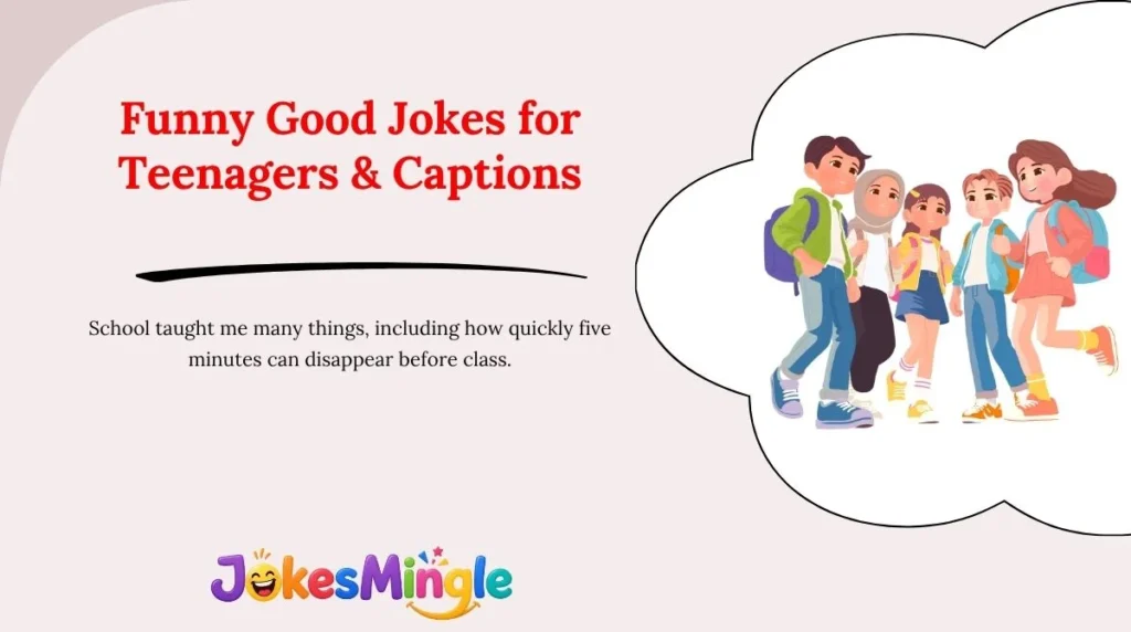 Funny Good Jokes for Teenagers & Captions 😂