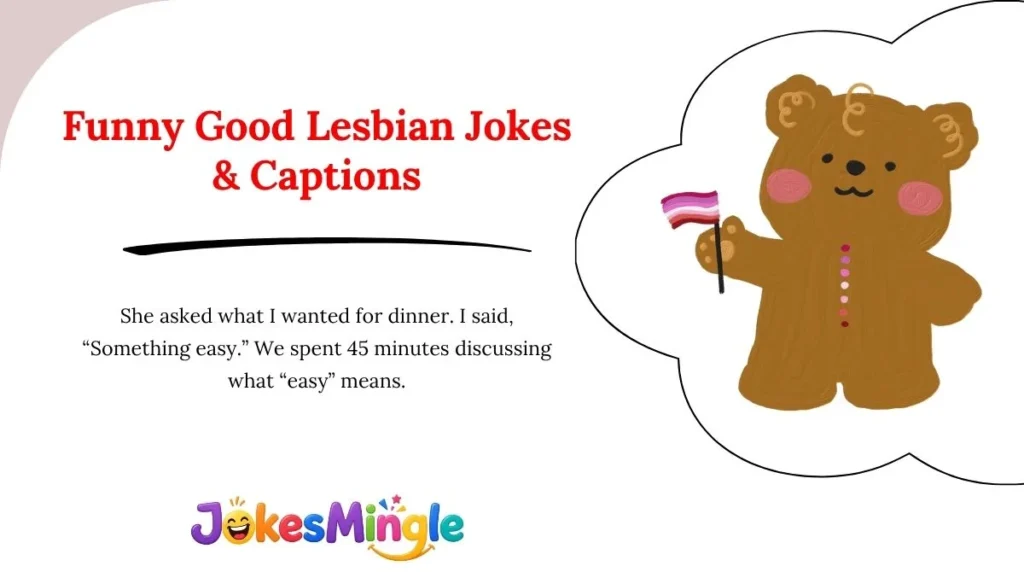 Funny Good Lesbian Jokes & Captions 😂