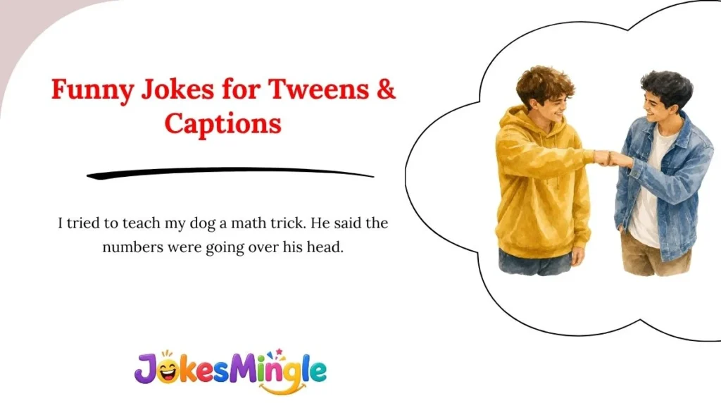 Funny Jokes for Tweens & Captions 😂
