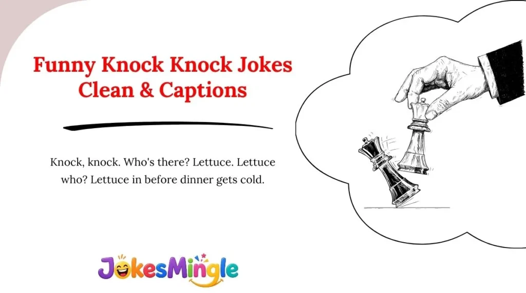 Funny Knock Knock Jokes Clean & Captions 😂