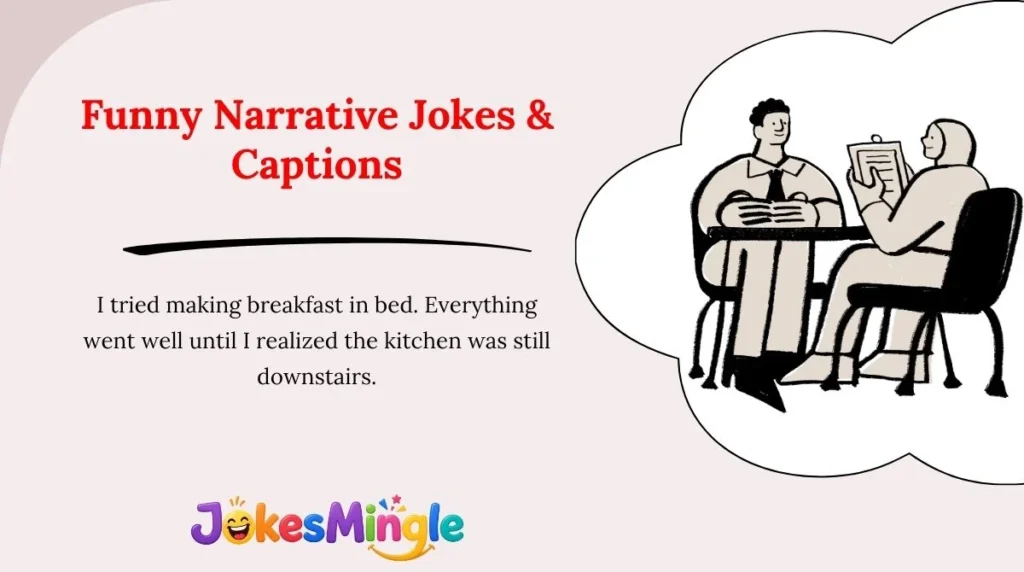 Funny Narrative Jokes & Captions 😂