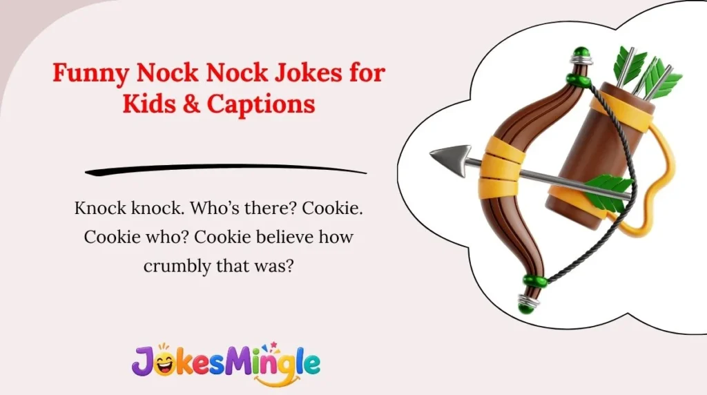 Funny Nock Nock Jokes for Kids & Captions 😂