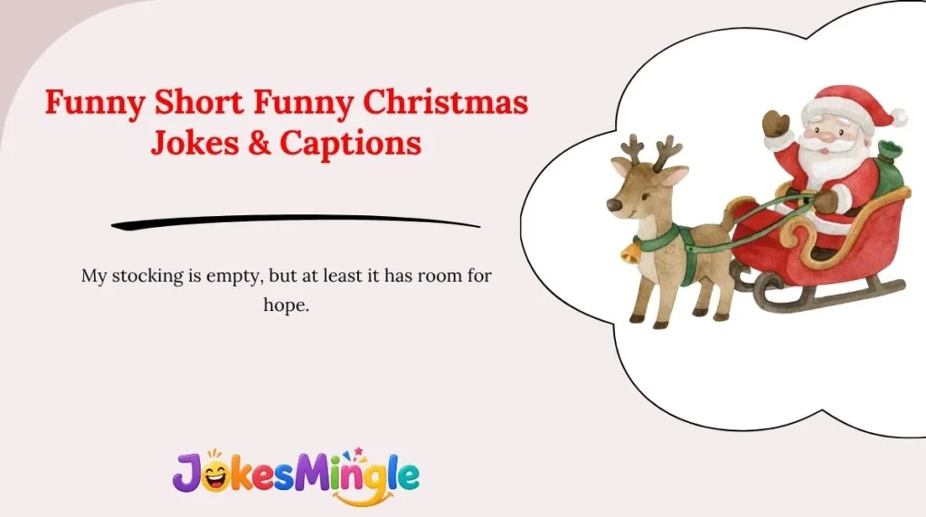 Funny Short Funny Christmas Jokes & Captions 😂