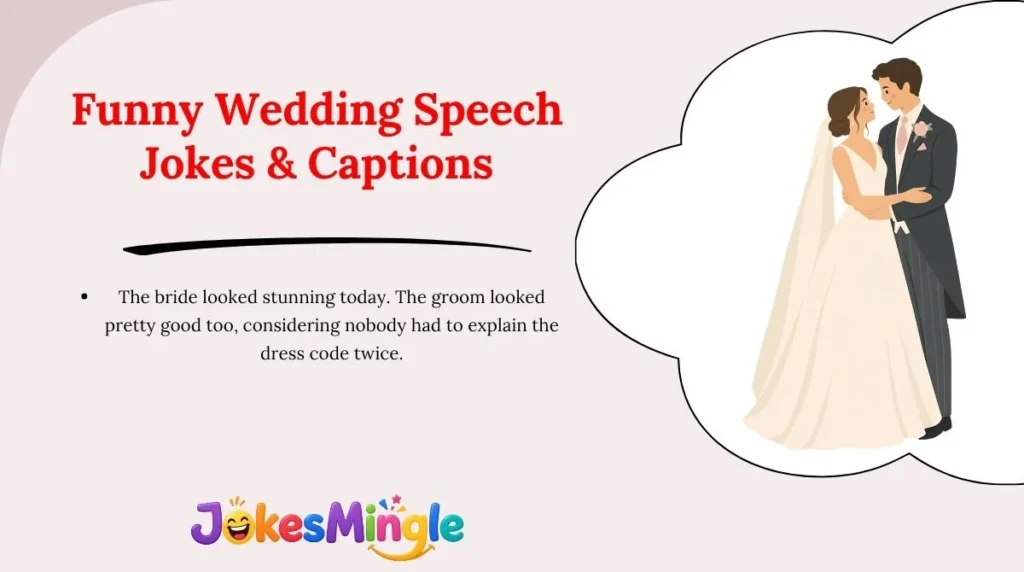 Funny Wedding Speech Jokes & Captions 😂