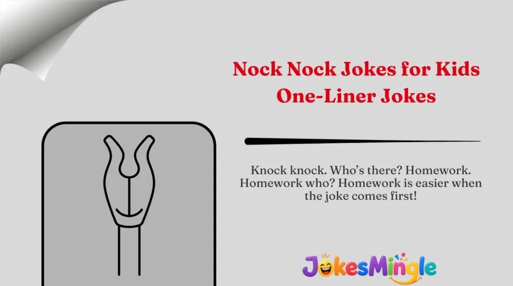 Nock Nock Jokes for Kids One-Liner Jokes