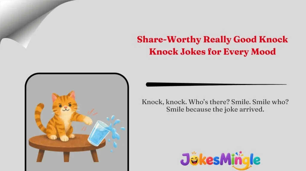 Share-Worthy Really Good Knock Knock Jokes for Every Mood 🌍