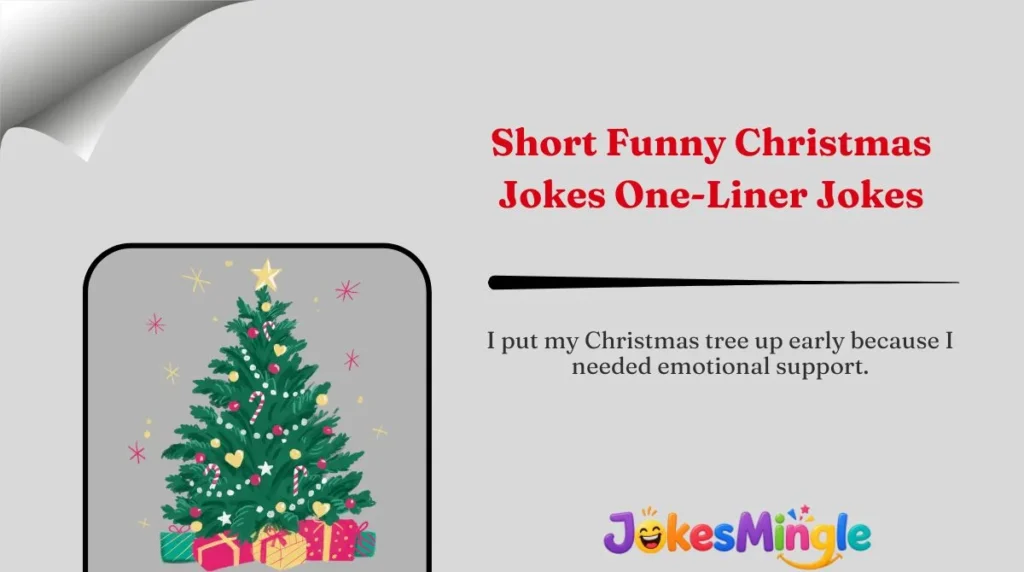 Short Funny Christmas Jokes One-Liner Jokes