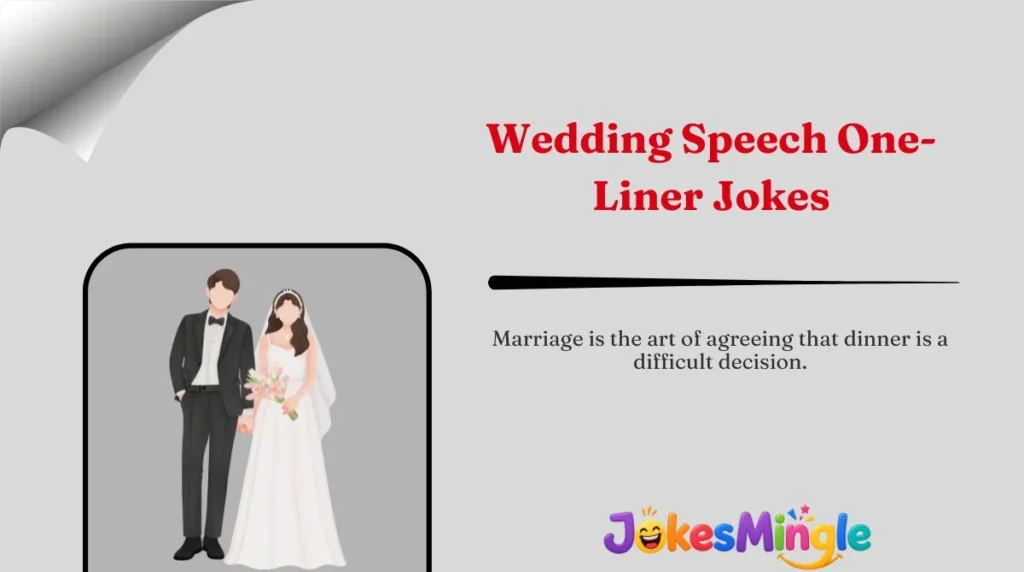 Wedding Speech One-Liner Jokes