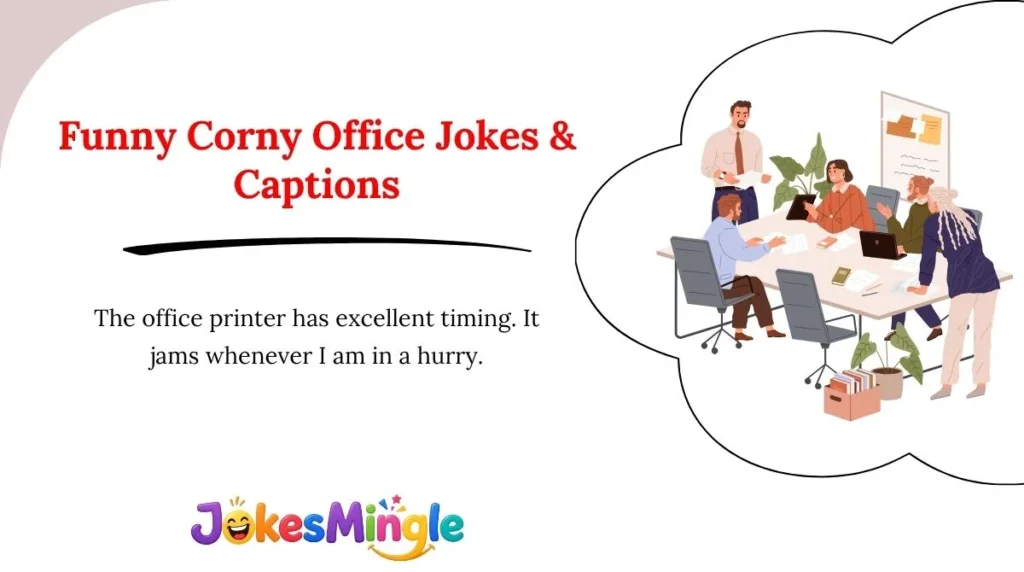 Funny Corny Office Jokes & Captions 😂