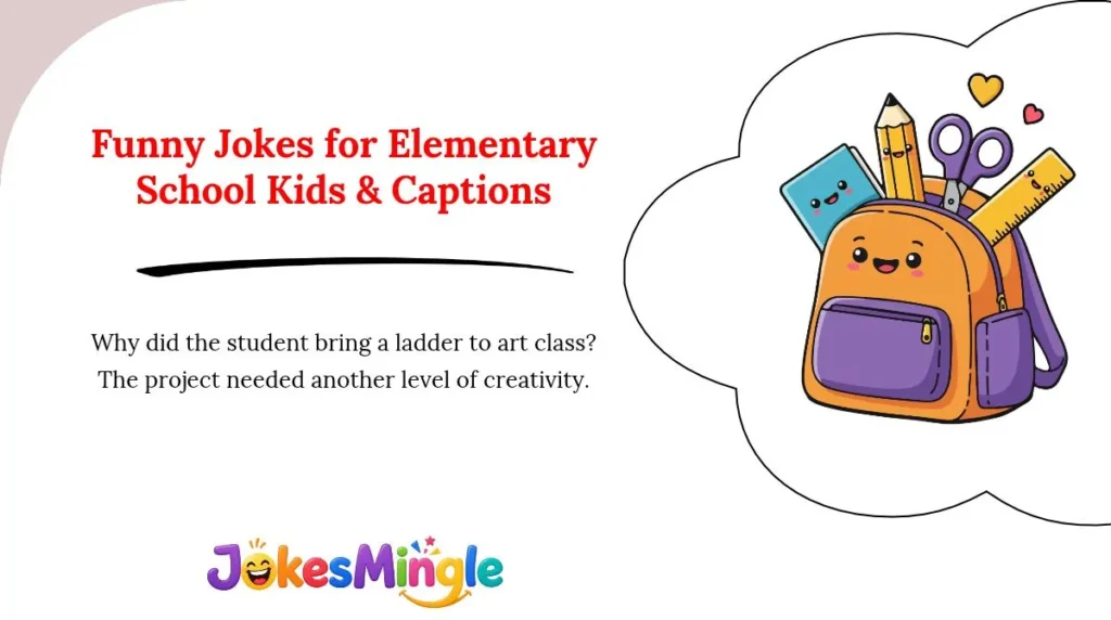 Funny Jokes for Elementary School Kids & Captions 😂