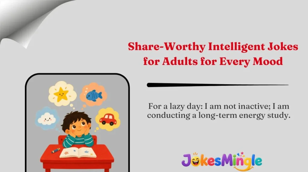 Share-Worthy Intelligent Jokes for Adults for Every Mood 🌍