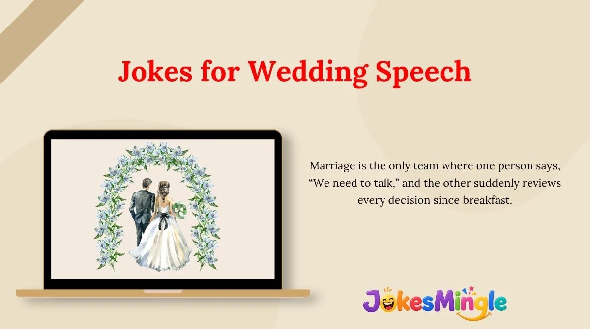 Jokes for Wedding Speech